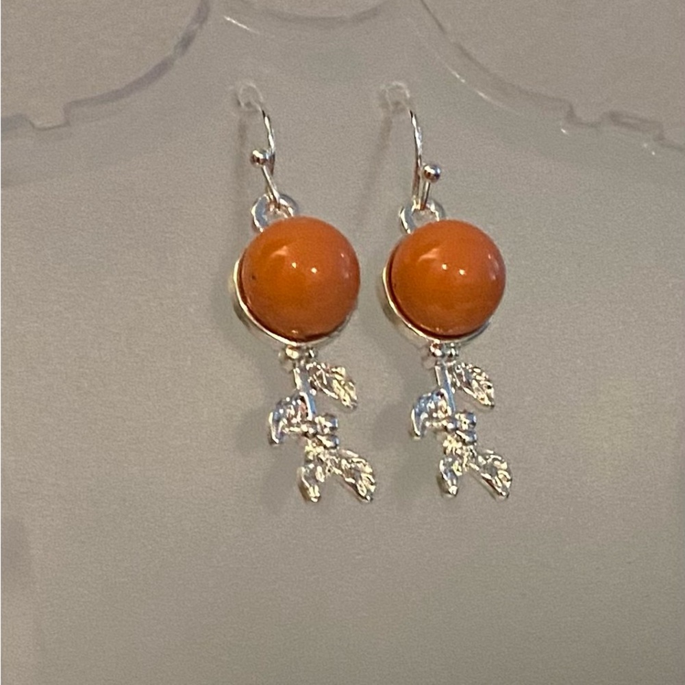Swarovski Coral crystal pearl in Martha Stewart designed setting NEW